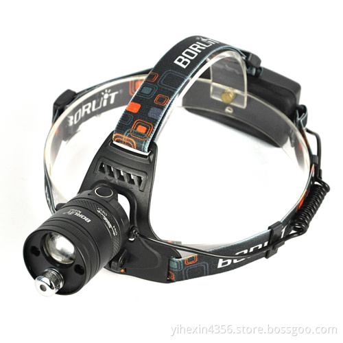 Adjustable Focus Cree T6 Bulb 1000Lumens Rechargeable Outdoor Headlamp Led Lenser With Laser